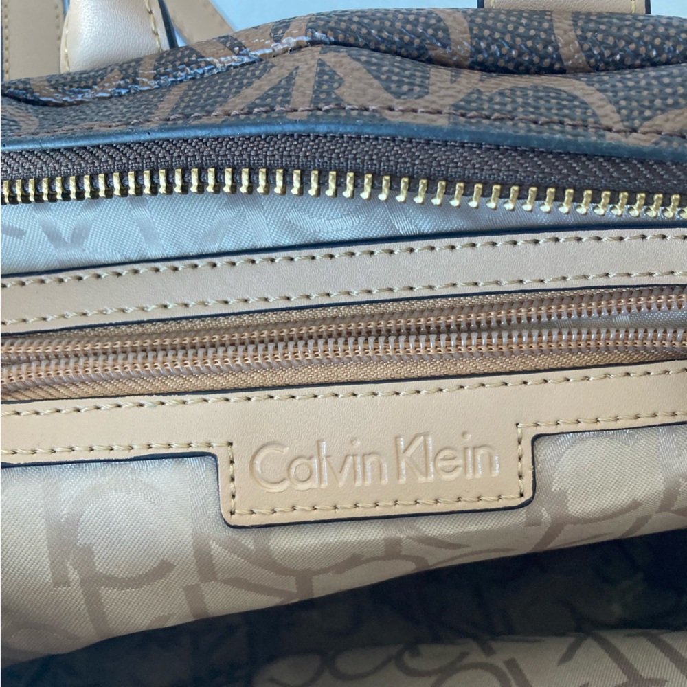 Calvin Klein Brown Monogram Mini Backpack Leather - image 6